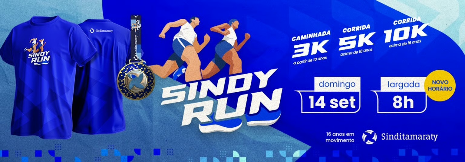  🏃‍♂️🏃‍♀️ Junte-se à Sindy Run: uma manhã de esporte e celebração!