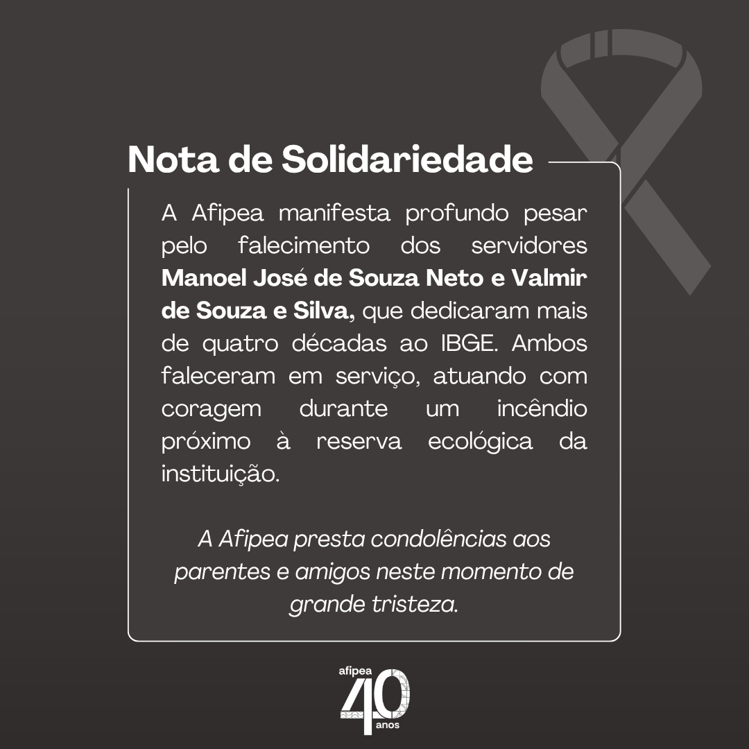 Nota de Solidariedade pelo Falecimento de Servidores do IBGE 