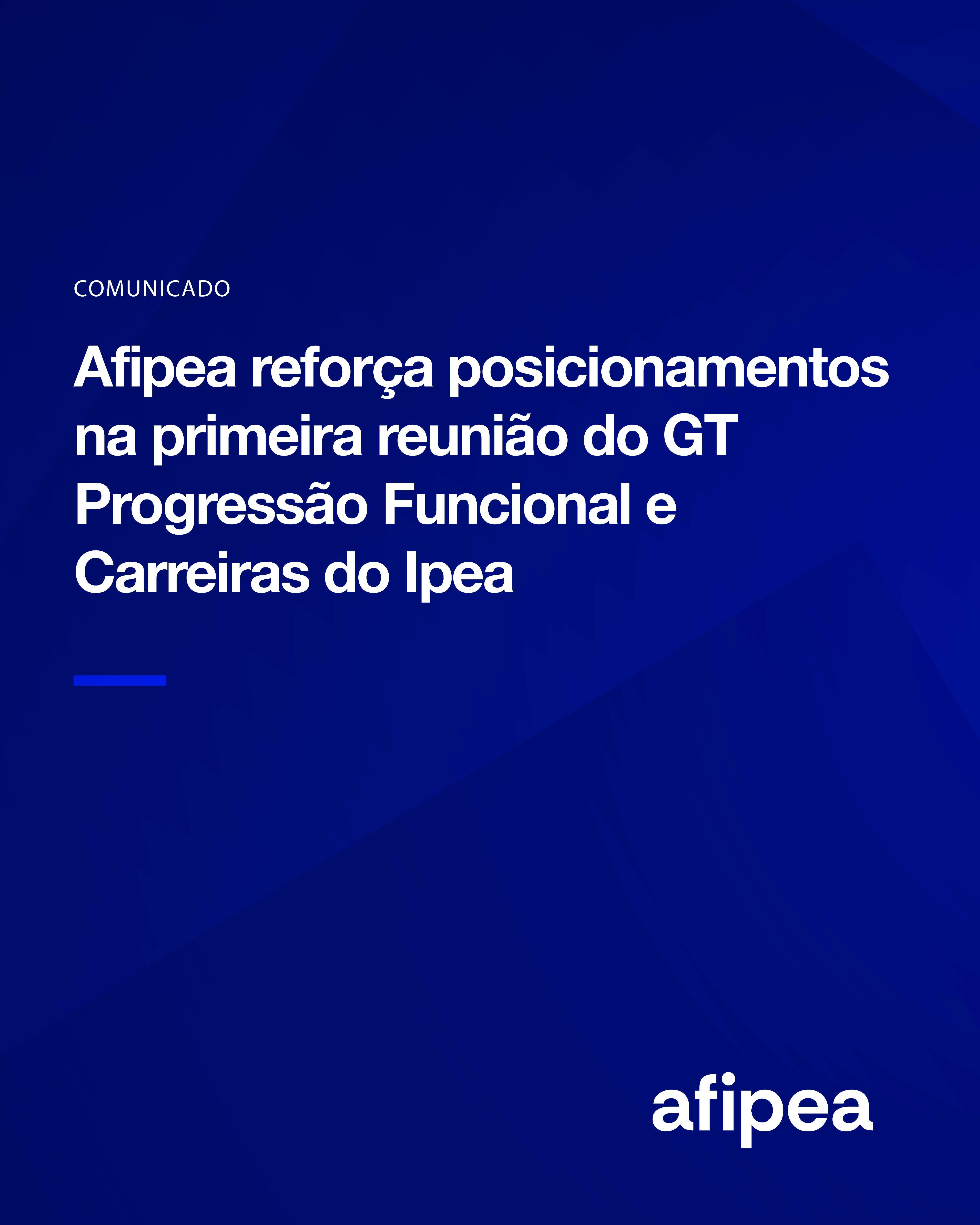 Afipea reforça posicionamentos na primeira reunião do GT Progressão Funcional e Carreiras do Ipea